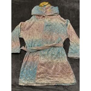 Mermaid Robe Sleep On It! Girls Kids Children Hooded Size S (7/8)